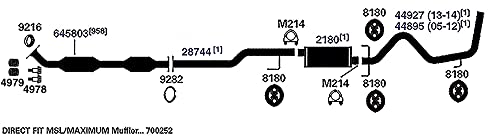 700252 AP Exhaust Products Muffler Exhaust