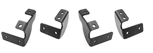 Dominator Xtreme D1 / D2 / D6 / DS/DSS/DT Brackets Go Rhino | Mild Steel, Textured Black | D64429TK | Fits 2005-2023 Toyota Tacoma Access/Double Cab Pickup
