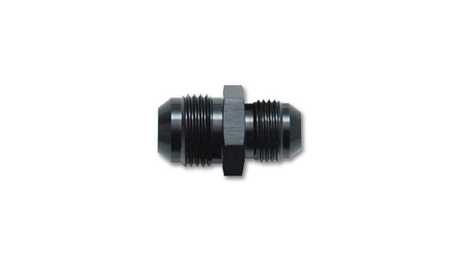 Fitting, Vibrant Power 10426 Union Reducer, Straight, Male -6 AN to Male -3 AN, Aluminum, Black Anodized, each