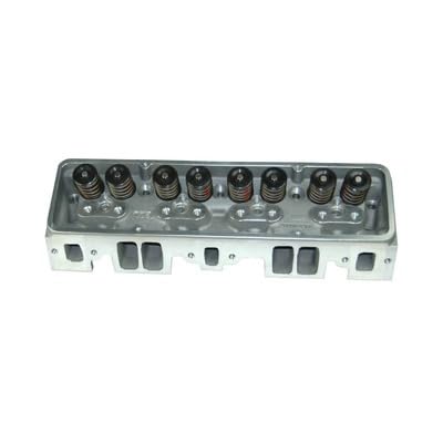 SHP Dart Cylinder Head, Assembled, 2.020/1.600 in Valve, 180 cc Intake, 64 cc Chamber, 1.550 in Springs, Straight Plug, Aluminum