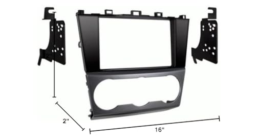 Metra Double DIN Dash Kit 95-8907HG for Select 2015-Up Subaru Impreza and Crosstrek Vehicles (Black)