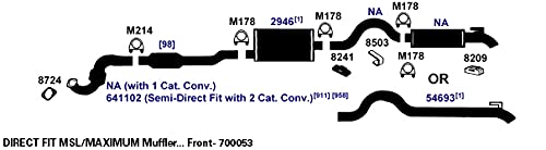 Exhaust Muffler AP Exhaust Products 700053