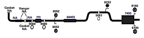 Exhaust Gasket AP Exhaust Products 9061
