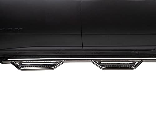 Podium SS Steps RealTruck for RAM | Cab Length, Stainless Steel, Polished | HPD1584CC-SS | Fits 2015.5-2018 RAM 1500 (Classic Model Only) Crew Cab, SRW Gas
