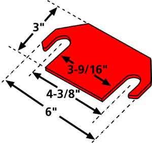 36032 Specialty Products Company 1/8" Shim for Freightliner with FAS II Suspension, (Pack of 6)
