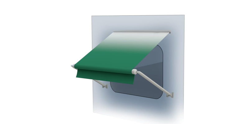 6' Solera® RV Window Awning Roller Assembly - Green Fade #V000345023