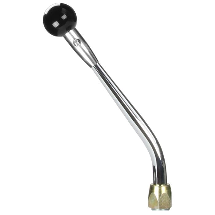 Fm Shifter Lokar Performance Products GM Th350 Chrome 10" Single Bend Lever Muscle Car Black Knob
