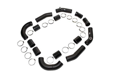 Upper ALPHA Intercooler Pipe For Speed Density Only - For Use With ALPHA Intercooler and With A TiAL Bov Flange/For Carbon Manifold and ALPHA Throttle Bodies