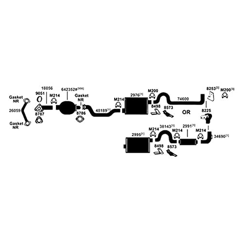 Exhaust Muffler AP Exhaust Products 7550