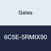 6C5E-5RMIX90 Gates Field Attachable for C5E Hose, Male SAE 45 Flare Inverted Swivel, 90 Bent Tube, Steel, 5/16" ID