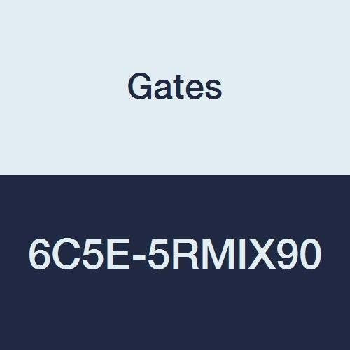 6C5E-5RMIX90 Gates Field Attachable for C5E Hose, Male SAE 45 Flare Inverted Swivel, 90 Bent Tube, Steel, 5/16" ID