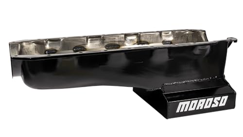 Moroso T-Sump 20416 Steel Wet Sump Oil Pan, Fits Big Block Chevy Mark IV in Camaro, Chevelle, Nova