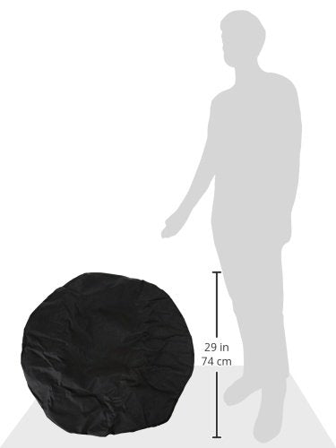 Medium Spare Tire Cover RAMPAGE PRODUCTS for 27"-29" Tire | Black Denim, Vinyl | 772915 | Universal Fit
