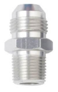 Fragola Performance Systems #8 X 1/4 Mpt Straight Adapter Clear 481607-CL
