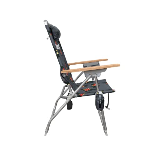 Hurley Wood Arm Hi-Boy Beach Chair, One Size, Moana Storm
