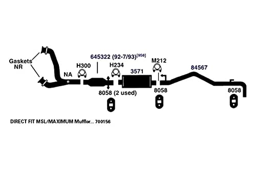 Exhaust Muffler AP Exhaust Products 3571