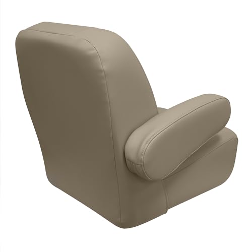 Wise Mid Back 3127-1725 Premier Pontoon/Boat Helm with Flip Up Arm Rests - Mocha Java