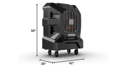 Apex 1200 Portacool (PACA12001A1) – Wi-Fi Enabled High Velocity Portable Evaporative Cooler for 1200 sq. ft. with up to 40-foot Reach, Programable, 40 Gallon Reservoir, Variable Speed