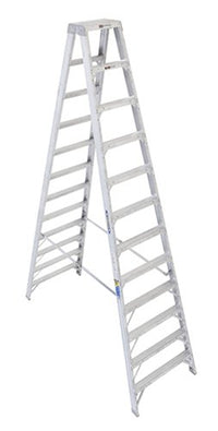 Werner 12-Foot Aluminum Multi-Use Twin Stepladder, 375-Pound Duty Rating