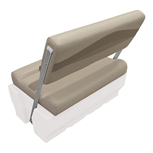 Wise Premier Series BM1152-1749 Pontoon Flip-Flop Seat Cushion Set, Mocha Java/Café/Mushroom