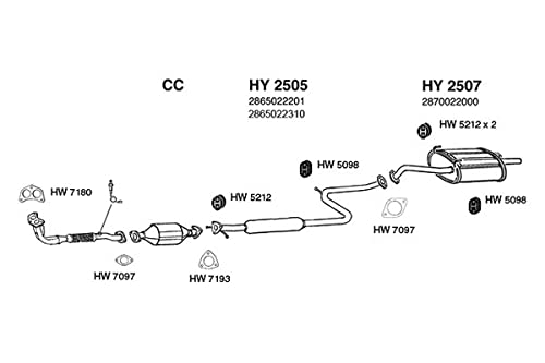 HY2507 Ansa Exhaust Muffler