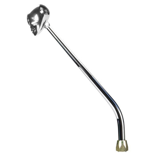 ES Shifter Lokar Performance Products Ford 6R80 Chrome 16" Single Bend Lever Skull Knob
