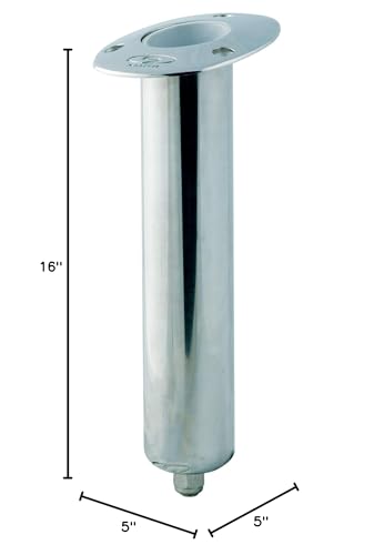 Swivel Flush Mount Rod Holder - CE Smith Fishing Rod Holder for Boat Accessories - 15-Degree Replacement Part (53681SA)