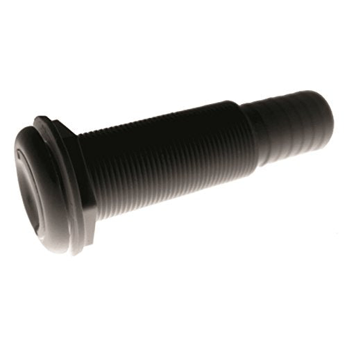 1-1/8-inch Lg. Thru-Hull Black T-H Marine TH-1200XL-B Made by T-H Marine