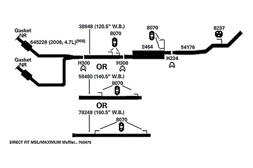Exhaust Muffler AP Exhaust Products 2464