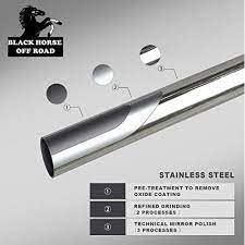 Bumper Guard Black Horse Grille brush Modular Stainless Steel Compatible with 2019-2024 Toyota RAV4-17A093904MSS