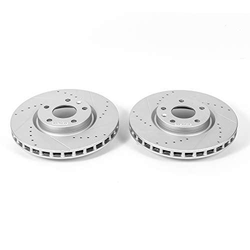 Power Stop AR82163XPR Evolution Front Drilled & Slotted Rotor Pair For Chevrolet Corvette 2014-2019 [Model Specific]