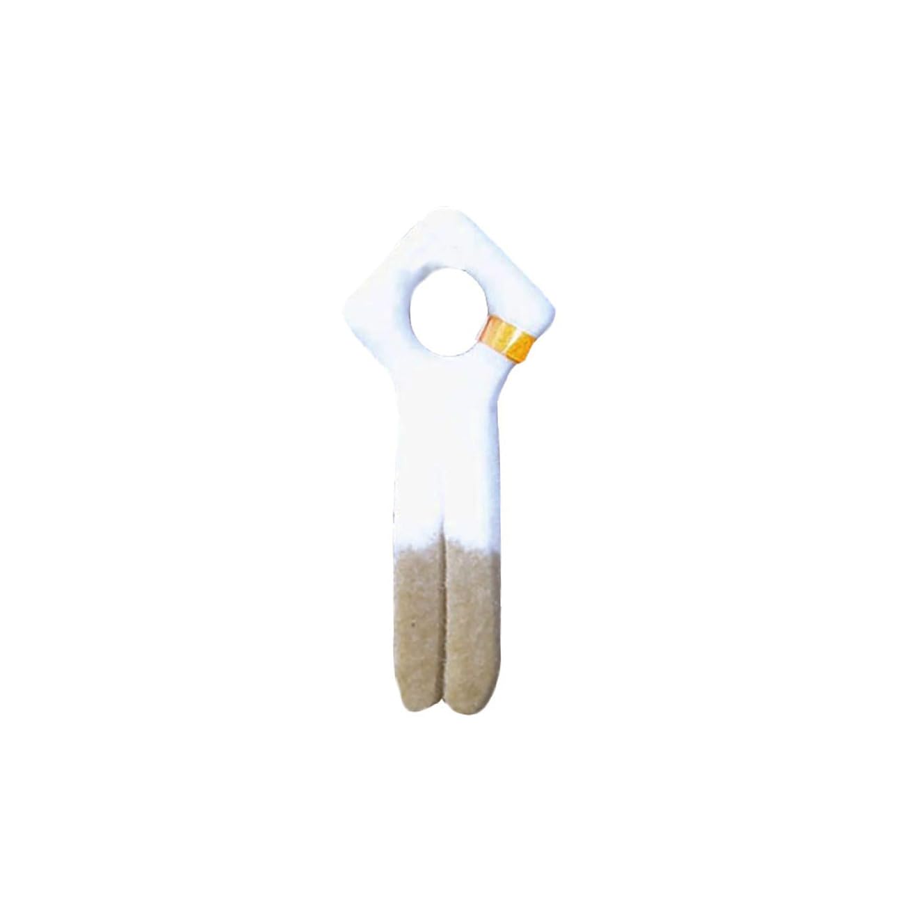 Reflective HME Split Wick for Hunting (Pack of 4) | Easy-to-Dip Scent-Absorbing Wicks with Large Hang Hole & Highly Reflective Orange Band