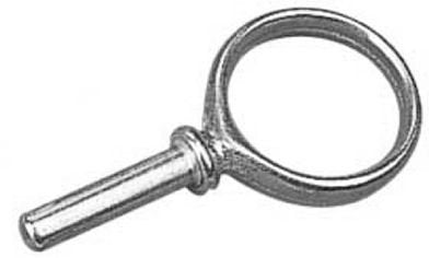 Oarlock Sea Bowld Ribbed Horn Bronze 2'' Pair