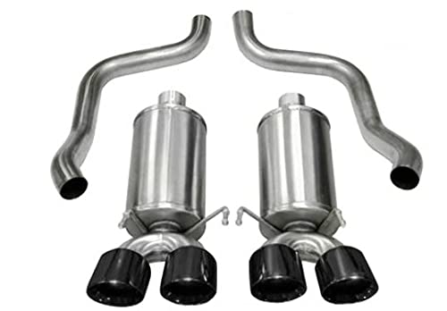 Corsa 21012BLK Axle-Back Exhaust CORSA (Chevrolet Corvette C6 2009-2013), 1 Pack