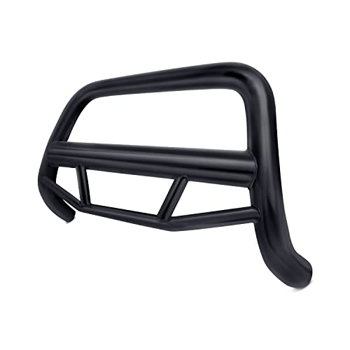 Max Bull Bar Black Horse No Skid Plate Black Compatible with 2019-2024 Subaru Forester-MBB-S0202