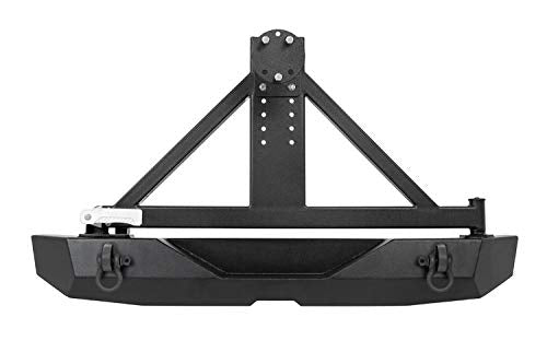 Rough Country Tire Carrier Rear Bumper for 2007-2018 Jeep Wrangler JK - 10594A