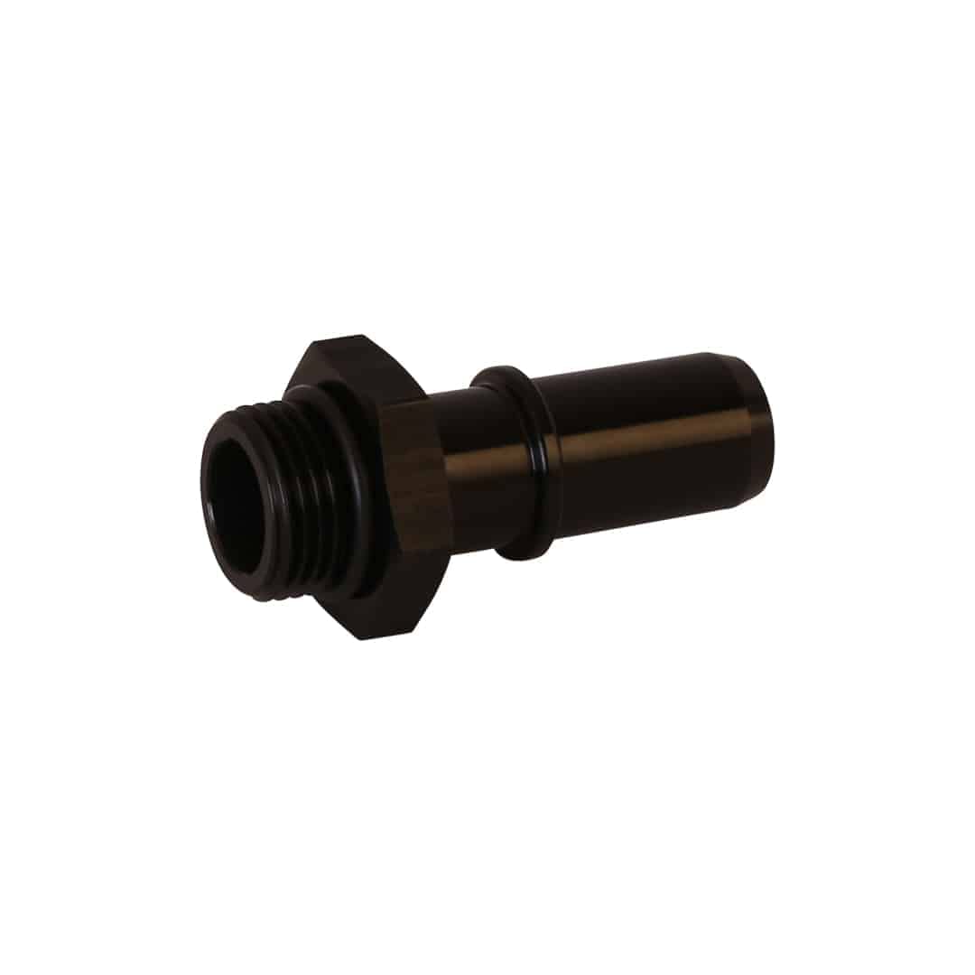 Adapter, Aeromotive 15136 Male 5/8 Quick Connect, Short, AN-08 ORB