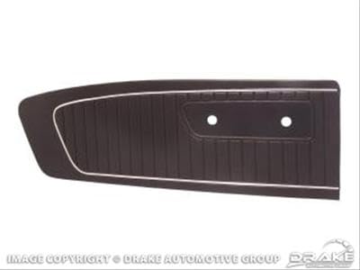 C5ZZ-65239423Bk Scott Drake 1965 Standard Door Panels Black
