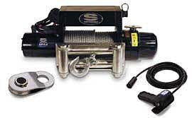 Epi Series Superwinch Recovery Winch 24 Volt DC Electric Winch 6,000lb w/ Roller Fairlead, Pulley Block & 15' Hand Held Remote (21/64" x 125' Wire Rope)EPi 6.0