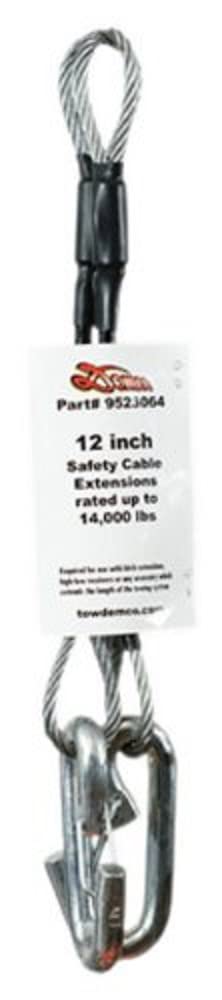 12" Demco Safety Cable Extensions, (Set of 2)