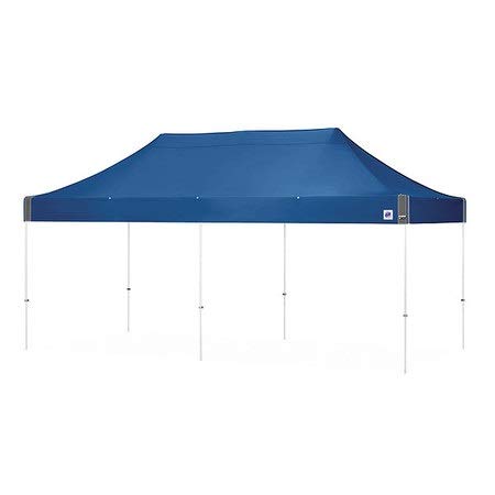 E-Z UP Instant Shelter Eclipse Canopy, 10' x 20', White Steel Frame and Professional Grade Royal Blue Top