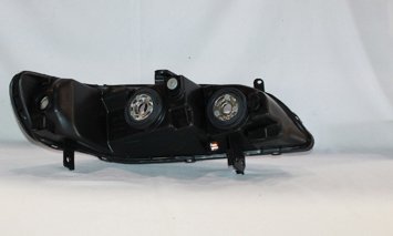 Left TYC Headlight Assembly Compatible with 2001-2002 Honda Accord