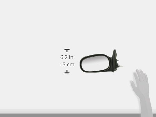 Mirror Driver Side for Toyota Corolla Sedan, Black, US Built, Non-Foldaway, Manual Remote