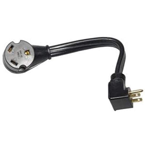 Generator Pigtail Power Cord Arcon 30-Amp Female to 15-Amp Male Flatwire, 12-Inch