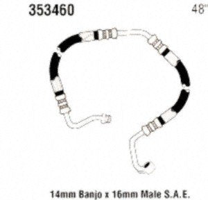 Power Steering Gates 353460 Hose Assembly Pressure Line