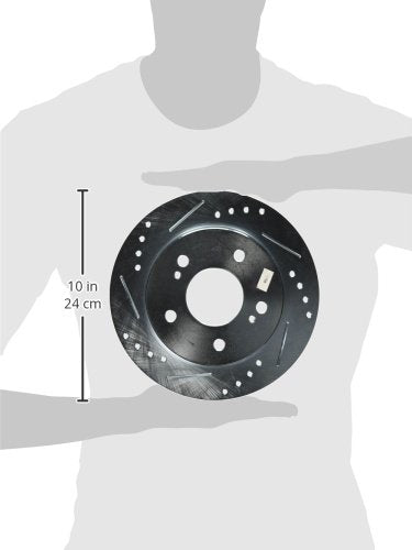 Power Stop Rear JBR755XPR Drilled & Slotted Rotor Pair For Nissan 240SX 1994-1998 [Model Specific]