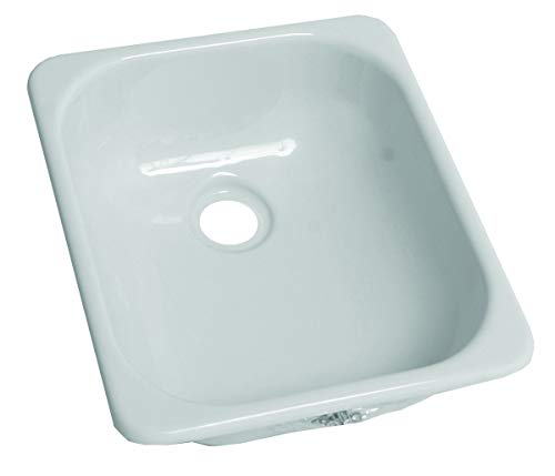 Lippert 209630 13" x 15" Square Galley/Kitchen Sink Better Bath White