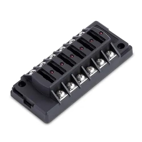 FS40850 Sierra 408 Series Fuse Block, 6 Gang Independent Source