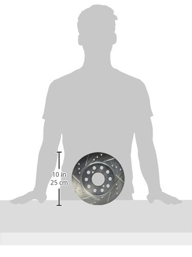 Power Stop Rear JBR593XPR Drilled & Slotted Evolution Rotor Pair For Toyota MR2 1991-1995 [Model Specific]