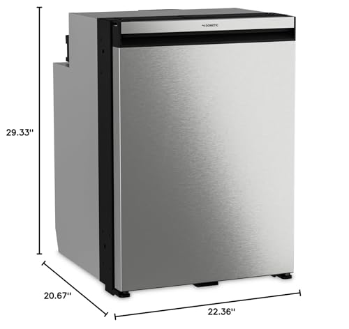 Compressor Refrigerator/Freezer Dometic NRX115S, Superior, AC/DC, 115 Liter, Stainless Steel Door, Ships without Frame